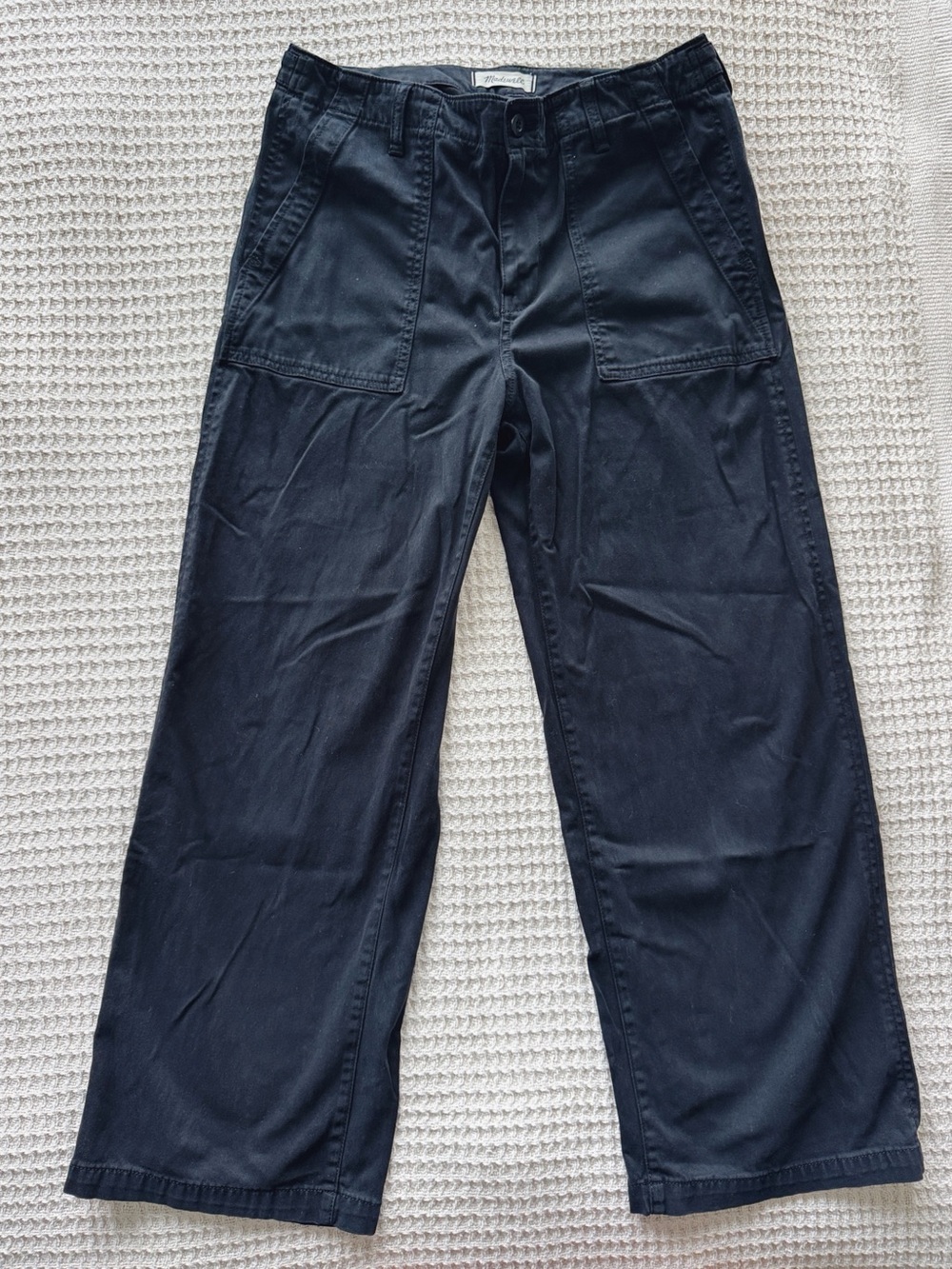 Madewell Black Low Slung Baggy Utility Pants - Size 29P
